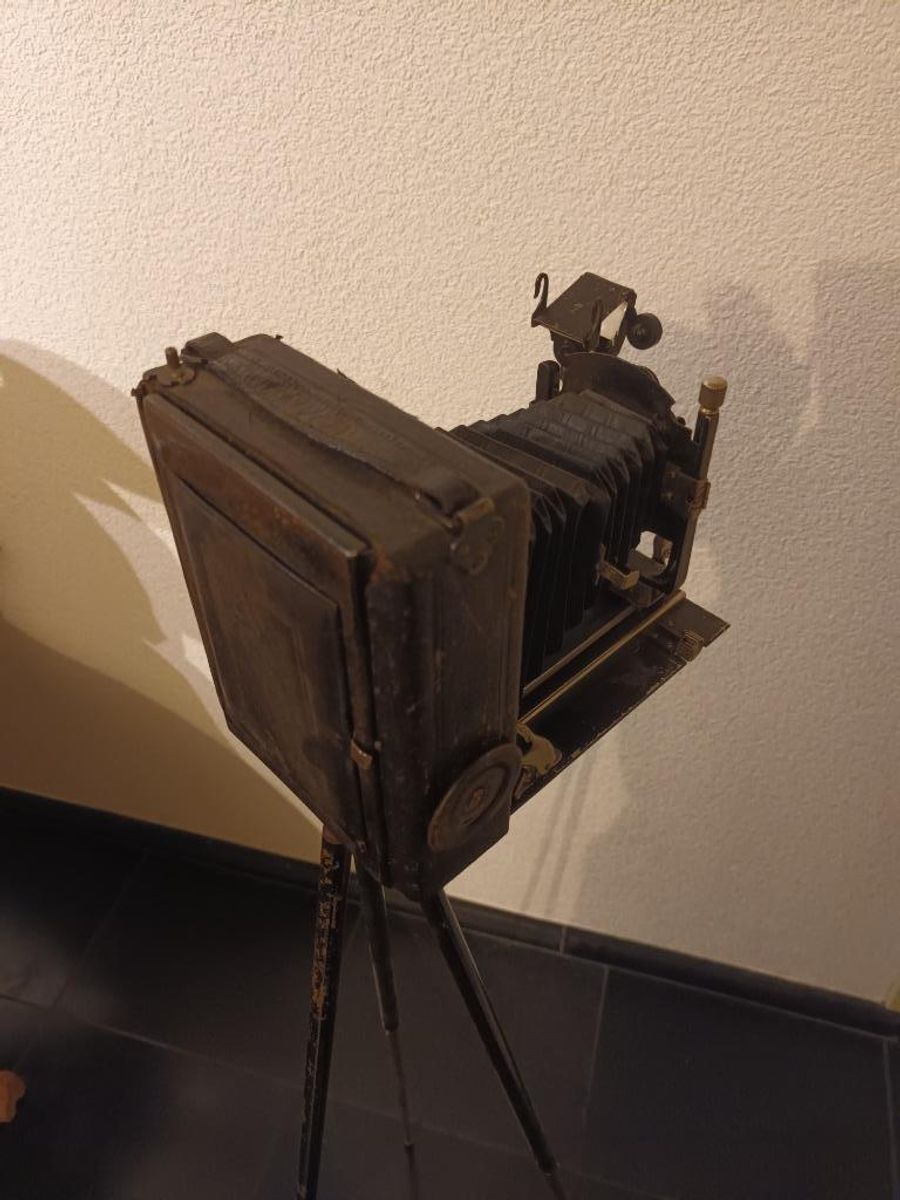 Antieke Contessa Nettel Altura 1921 Balgcamera Op Statief image 4