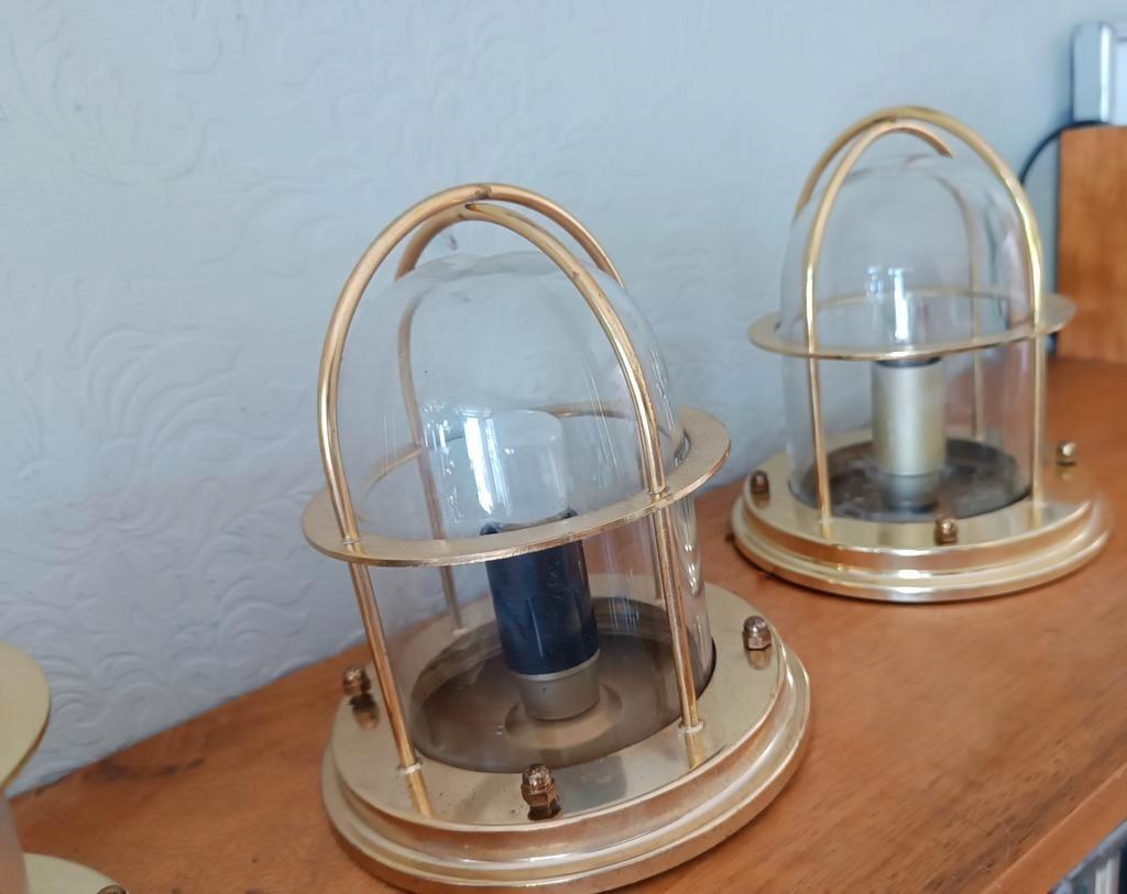 Set Van 3 Vintage Gouden Schip Stijl Plafondlampen image 16