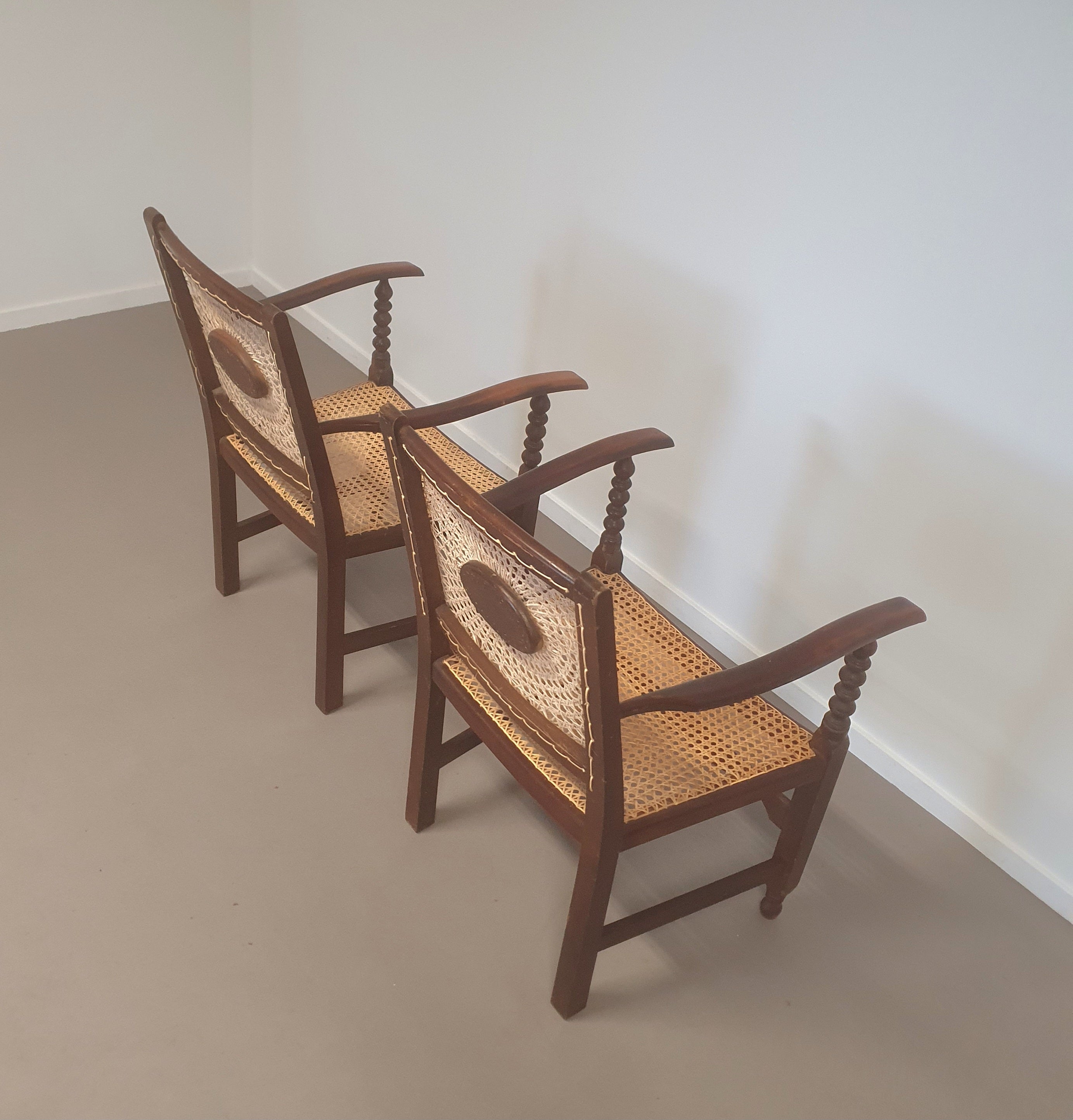 Monastery / Medaillon / Webbing Arm Chairs / 1930s image 15
