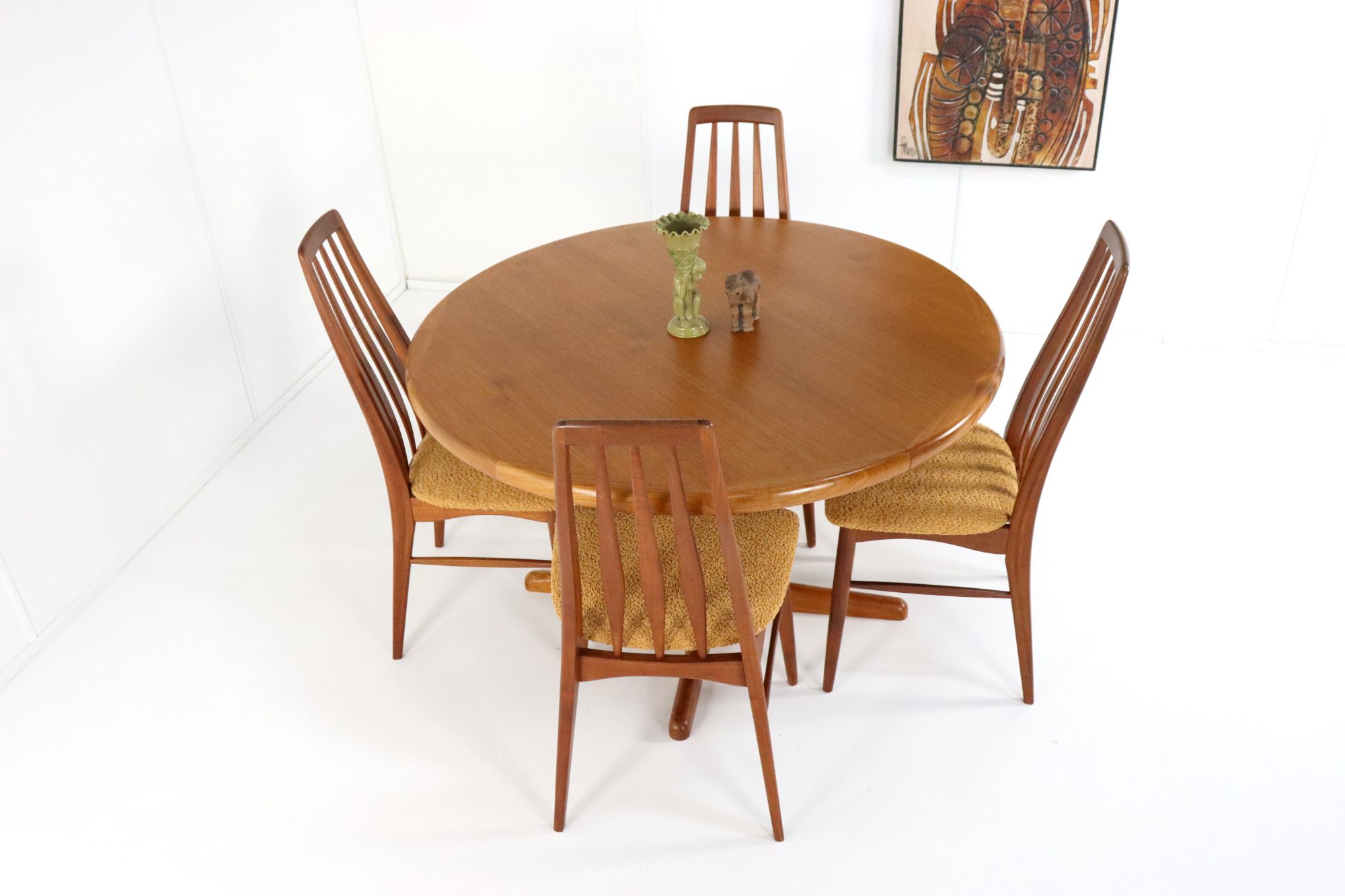 Vintage Johs. Kristoffersen & Son Ronde Eettafel Tafel 'bjerget' image 15