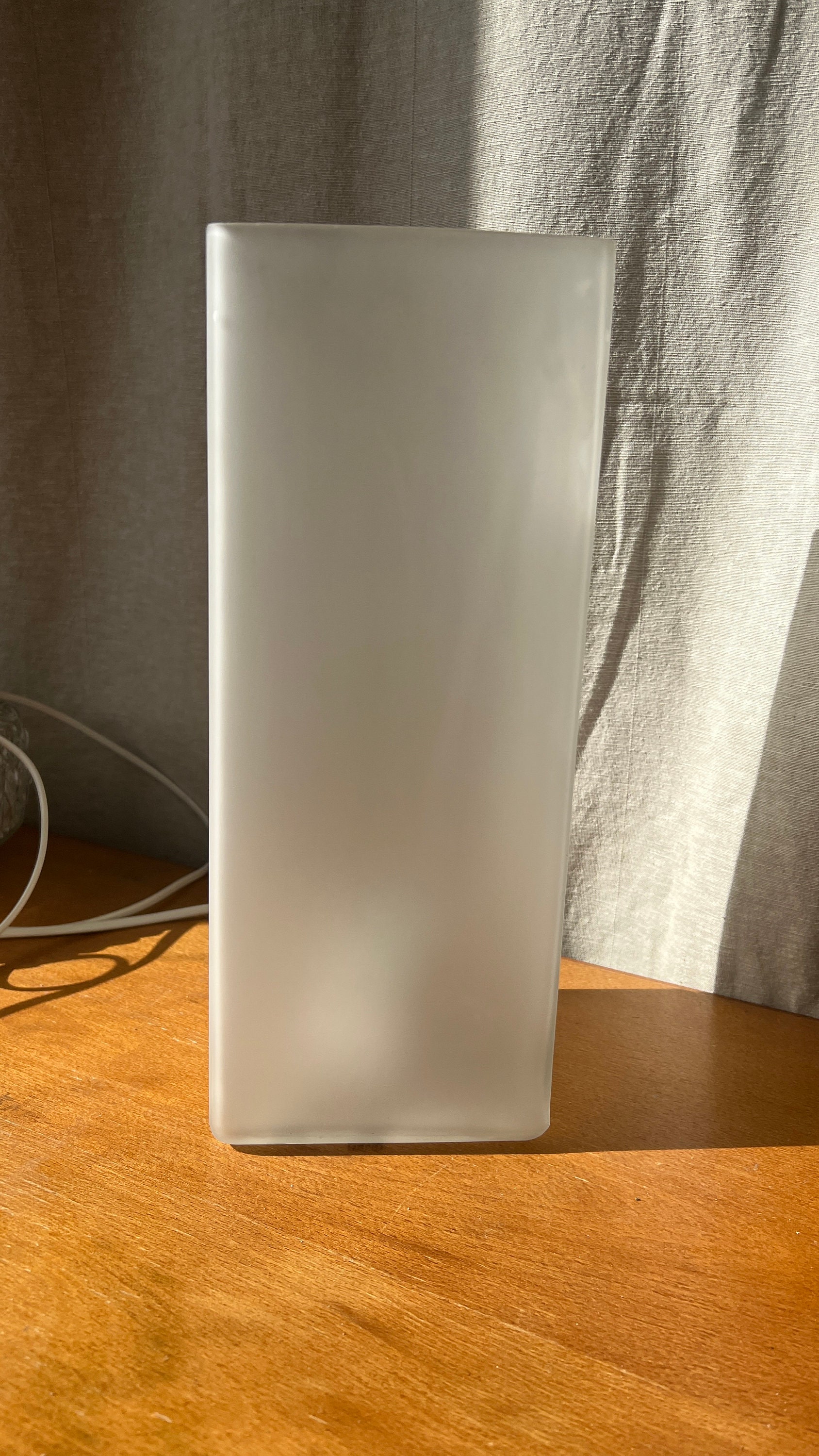 Grote Xl Vintage Frosted IKEA Tafel Lamp B0424 Grönö image 3