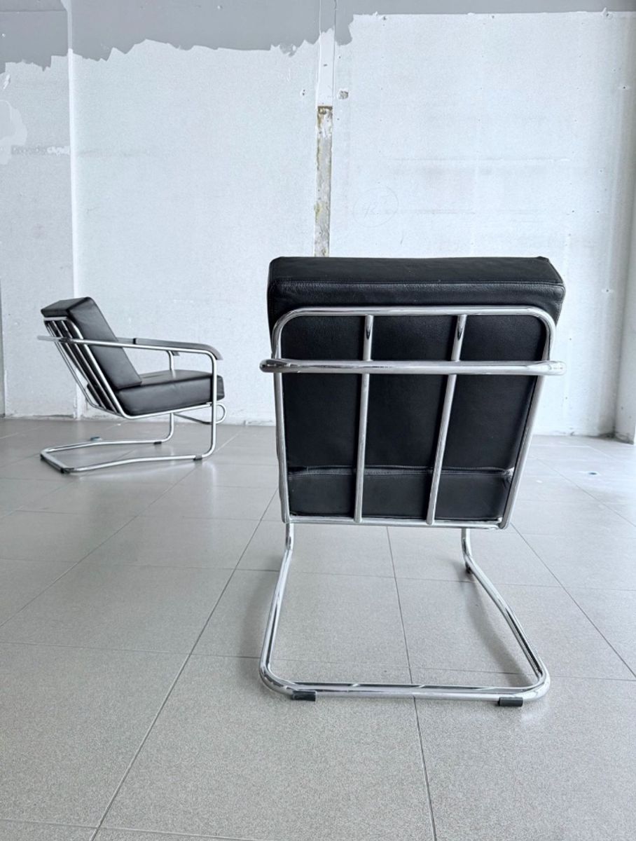 2x Vintage Lounge Chair By Enrico Prampolini For Cova Milano image 9