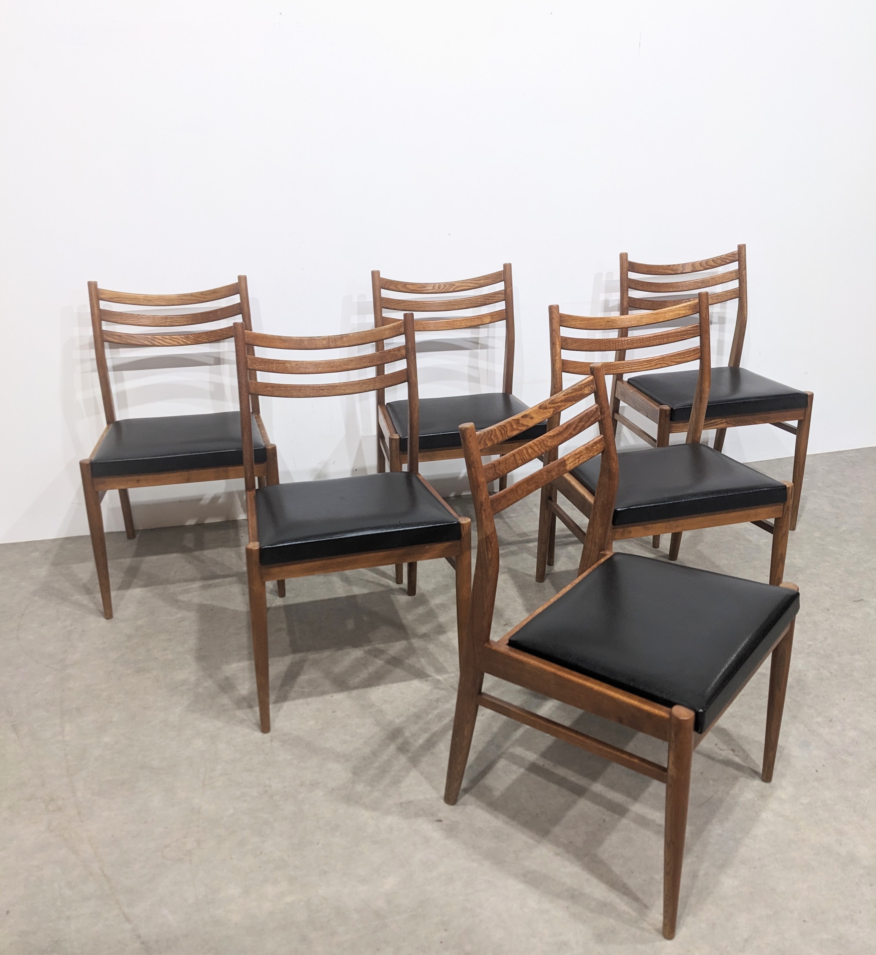 Six Elegant Vintage Scandinavian Chairs image 7