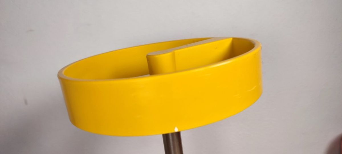 Space Age Design Paraplubak Plastic Geel Vintage Paraplu Standaard image 2