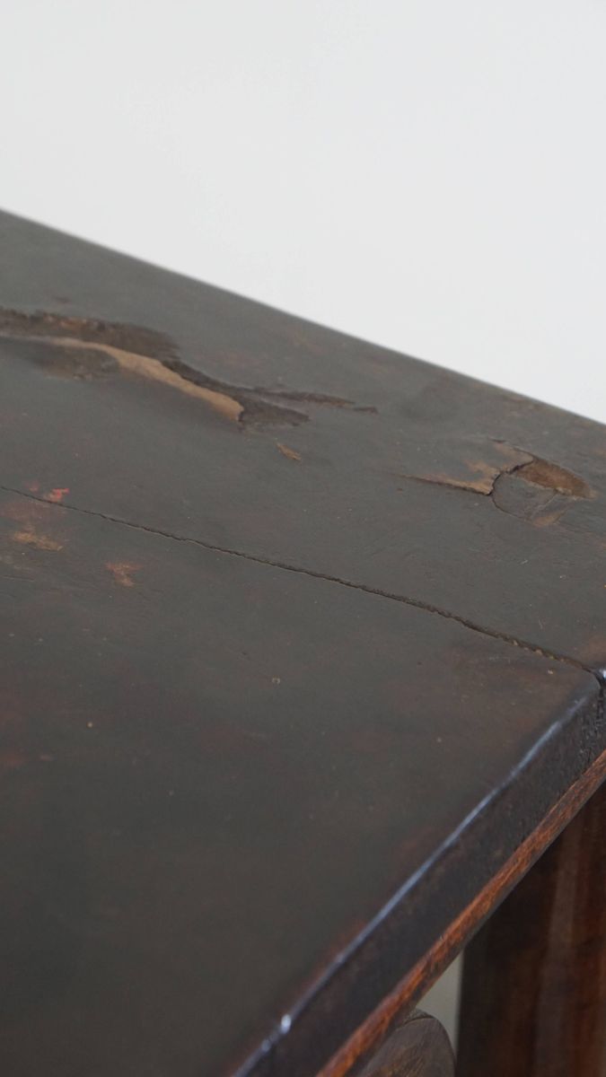 Antieke Chinese Side Table/ Altaar Tafel Uit Begin 1900 Met Een Zeldzame Single Piece Top image 9