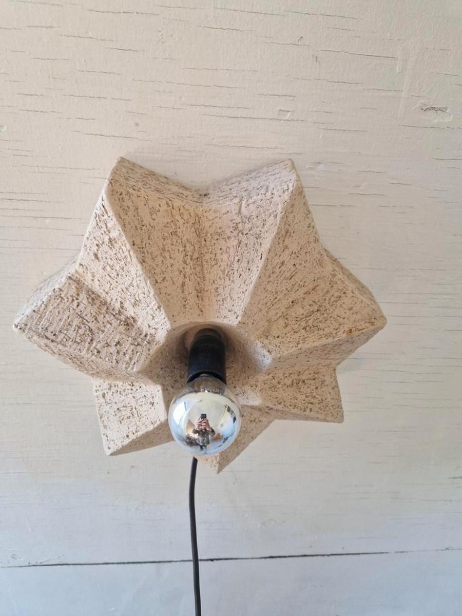 Vintage Keramiek Stervorm Wandlamp Jaren 70 Design. image 8