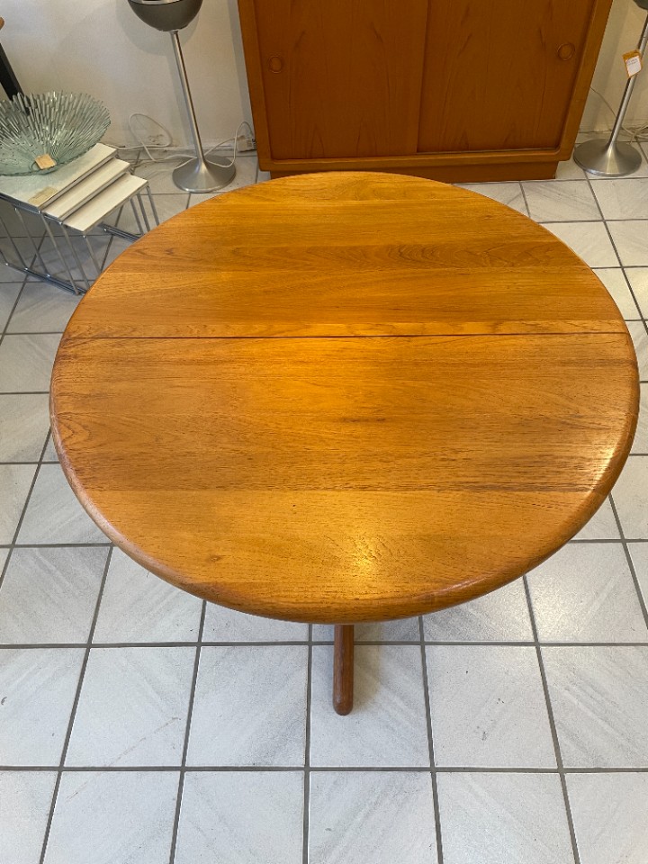 Vintage Deens Design Eettafel Ovaal/Rond, Massief Teak, Verlengbaar image 16