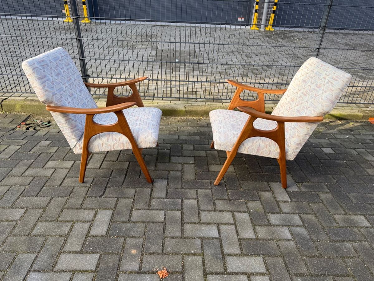 Set Van 2 Vintage Relax Stoelen image 16