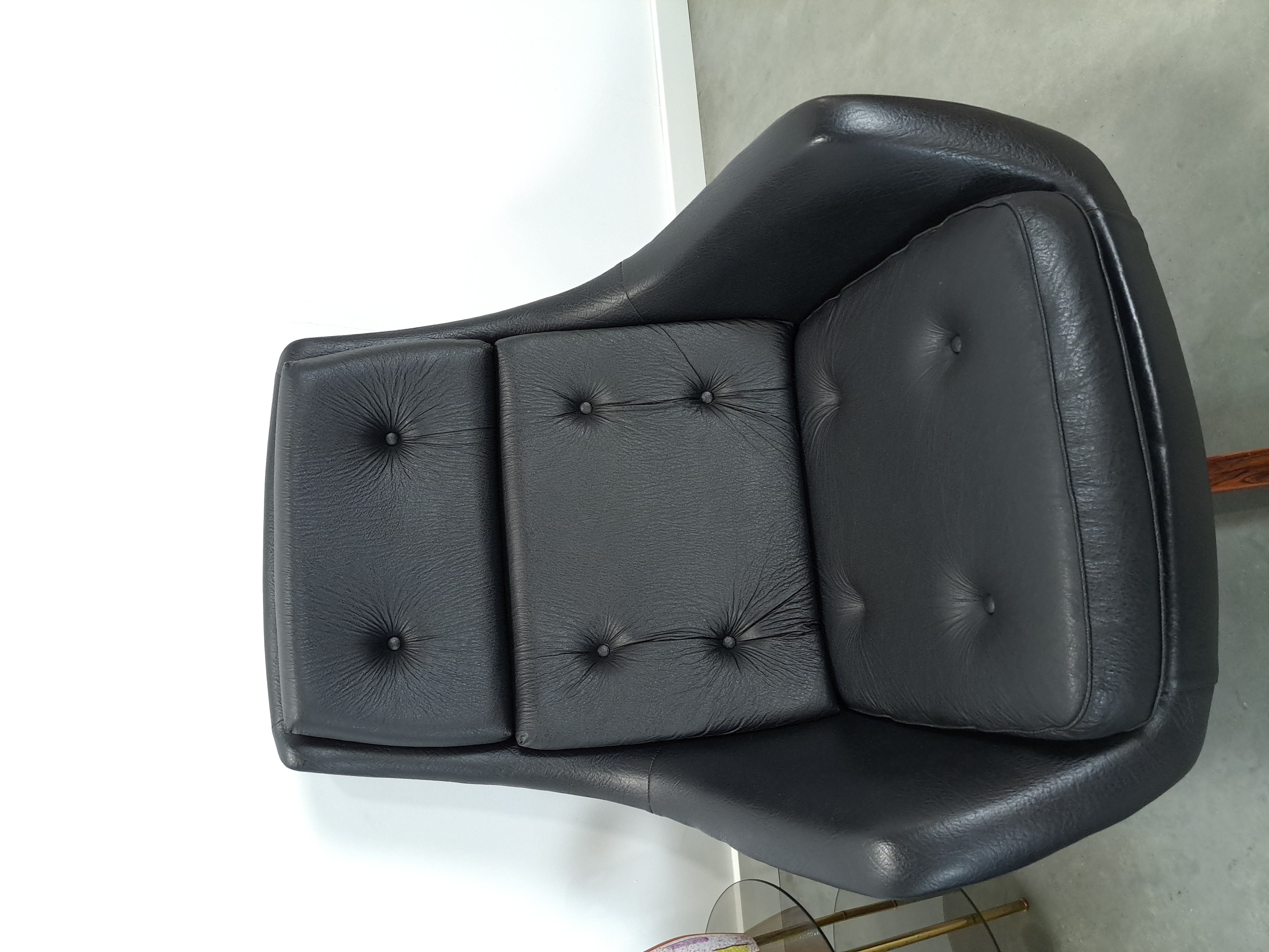 Zwarte Skai Kunstleder Draaifauteuil Uit Zweden image 14
