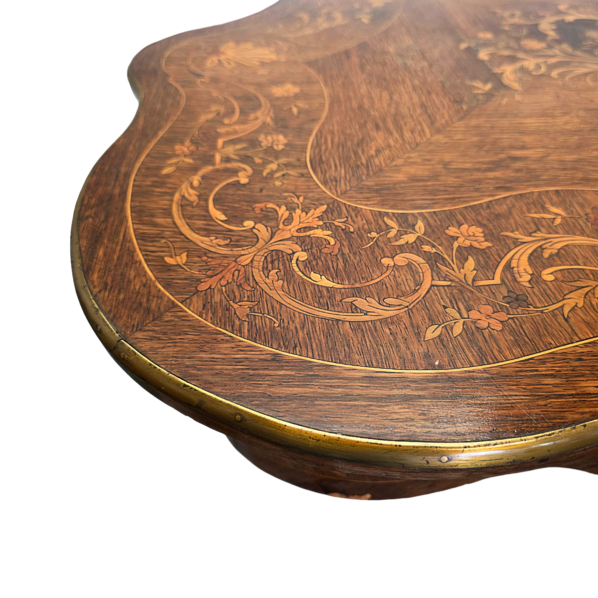 Antiek Franse Louis Xv Stijl Tafel Met Lade, Eind 19e Eeuw image 11