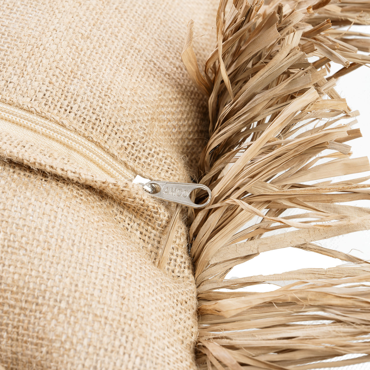 Bazar Bizar |de Jute Bonita Kussenhoes - Naturel - 30x50 image 5