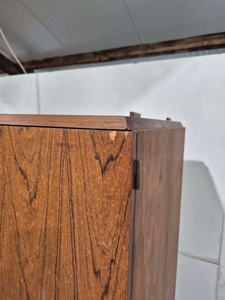 Mid Century Pallisander Fineer Klerenkast 4 Deurs Deens image 7