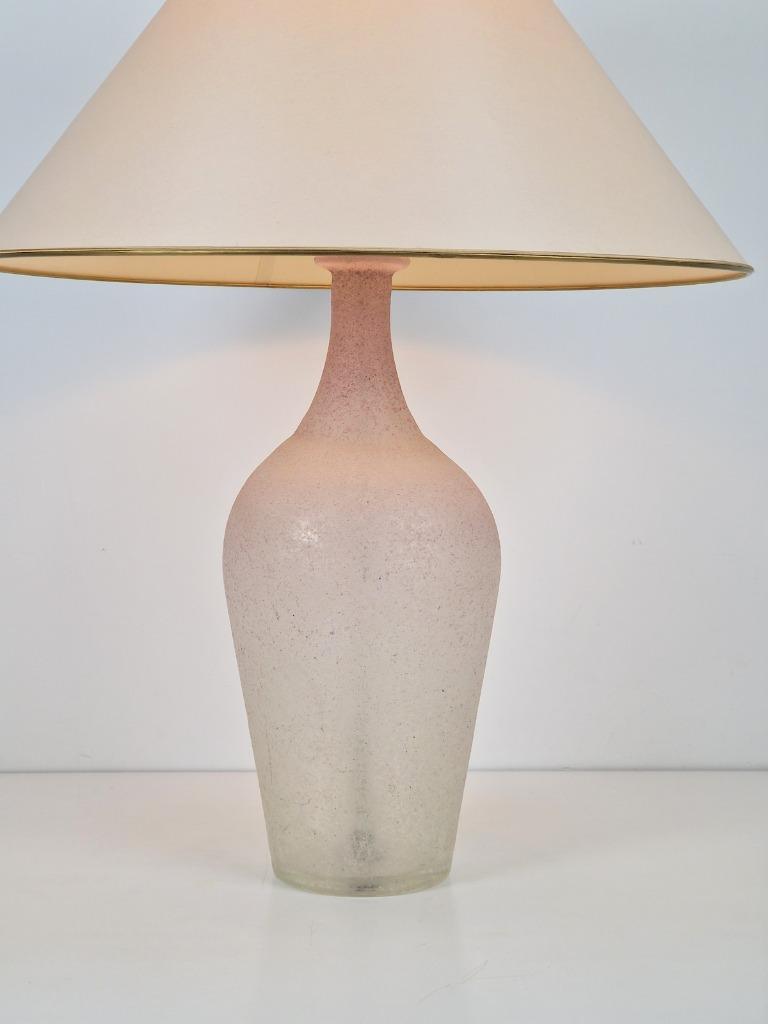 Xl Vintage Fles Tafellamp Vloerlamp Frosted Glas Italië '70 image 7