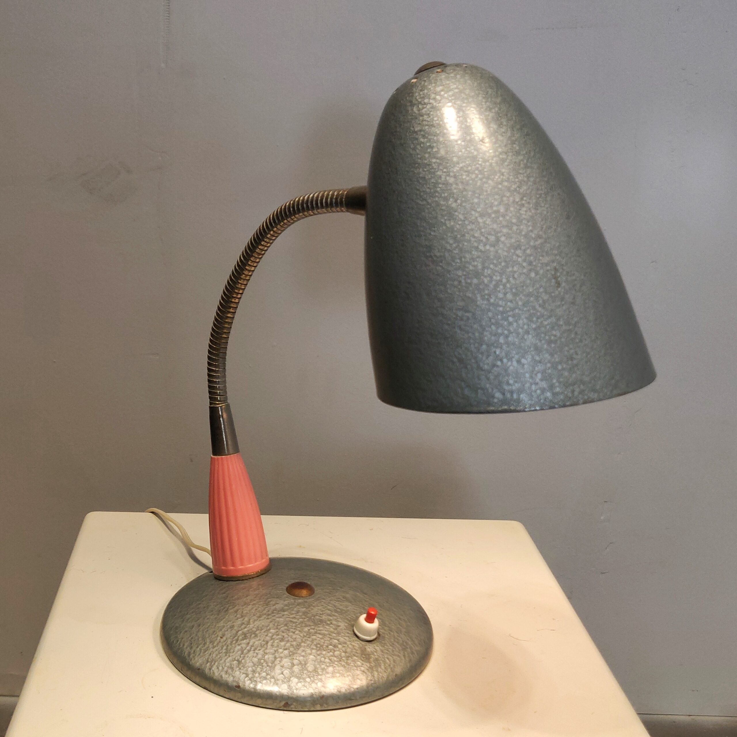 Mid Century Industrial Desk Lamp By Apolinary Galecki For Stoleczne Zaklady Metalowe, 1960S image 3