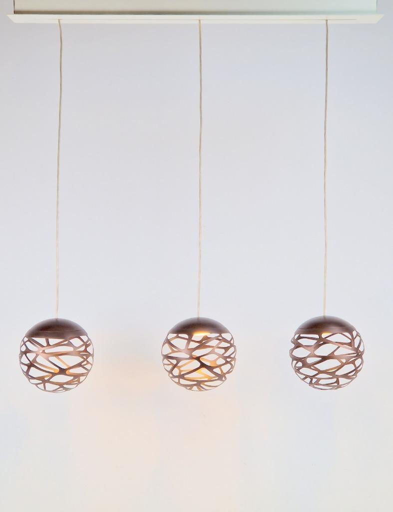 3 X Studio Italia Kelly Cluster Sphere Hanglamp Brons Lodes image 9