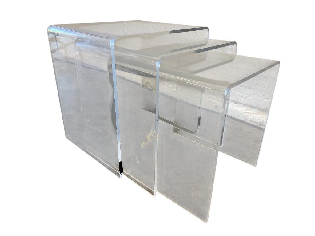 Set Van 3 Nesting Tables In Plexiglas / Salontafel image 7