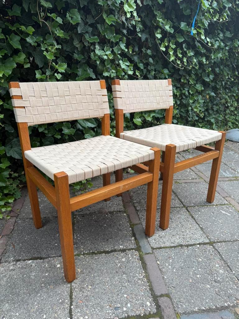 2 Vintage Japandi Design Stoelen Stijl Alvar Aalto image 3