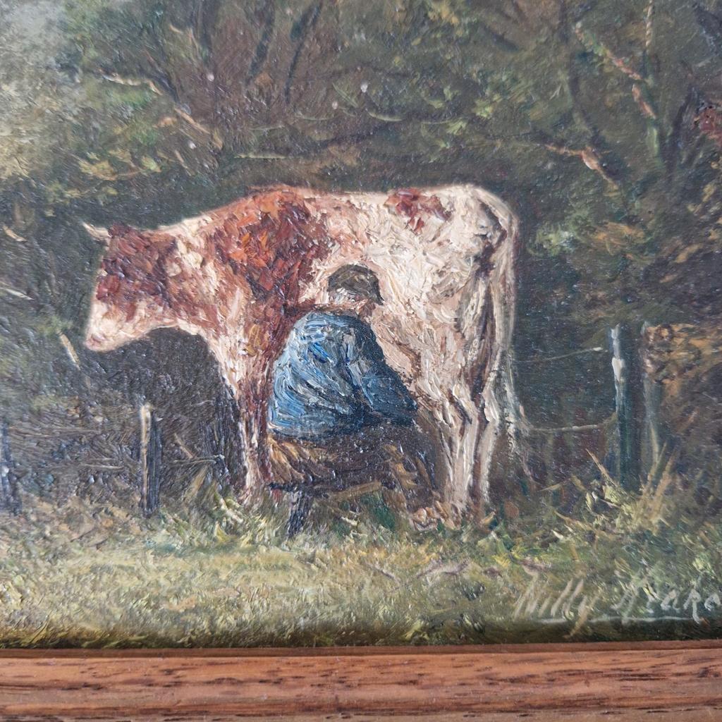 Willy Krake Schilderijtje Olieverf Op Paneel Schilderij image 5