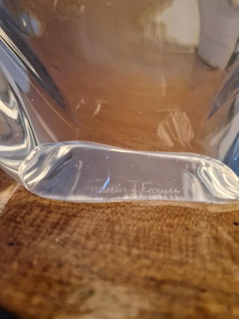 Vintage Tafel Lamp Kristal Daum Zeilboot Vintage Tafel Lamp image 3