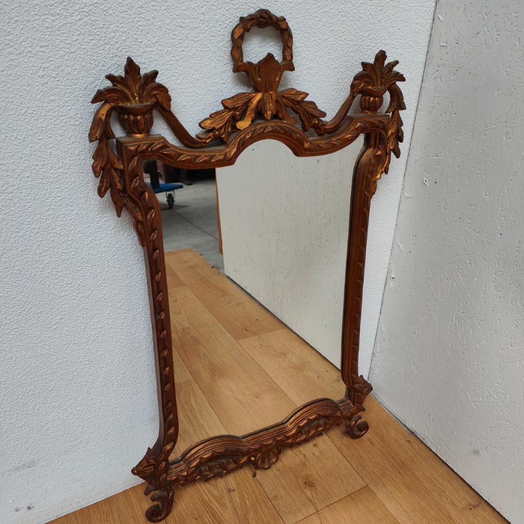 Vintage Goudkleurige Regency Rococo Barok Spiegel Schouwspiegel 704 image 8