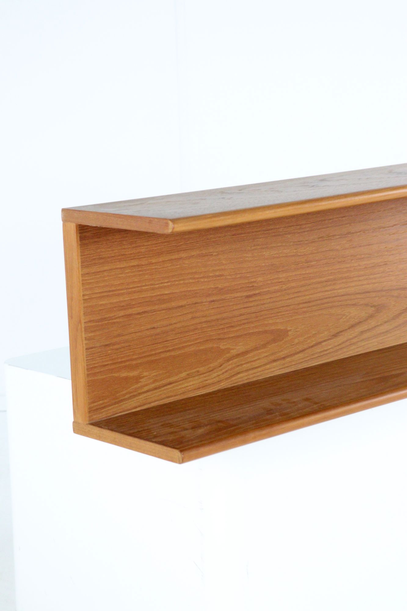Deens Massief Teak Wandplank Vintage image 6