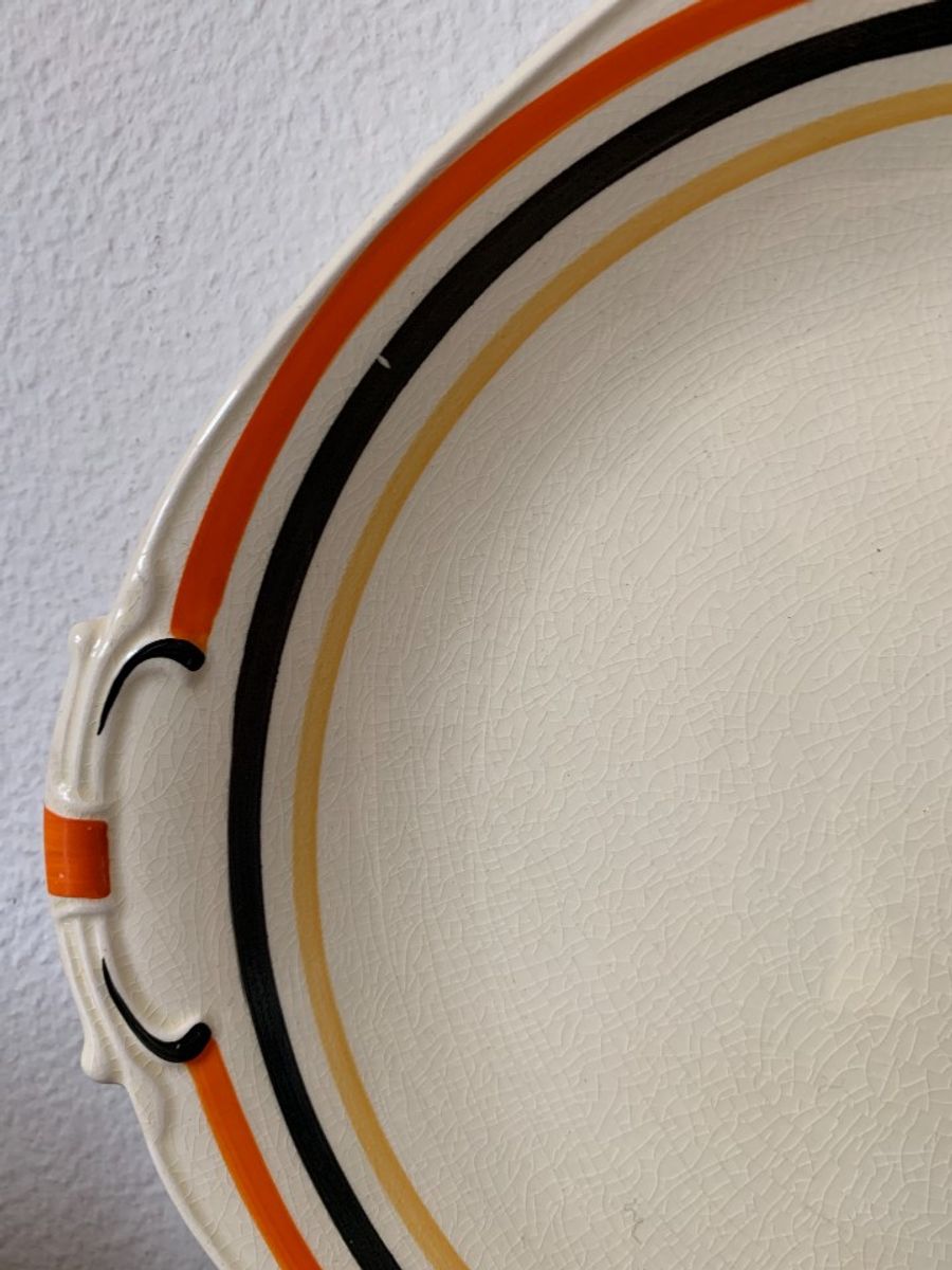 Prachtige Vintage Barker Bros Ltd Tudor Ware Rond Bord! | Kerst image 2