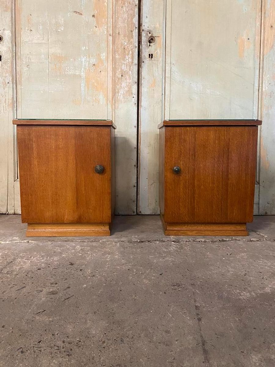 Set Art Deco Kastjes. Met Glasplaat En Bijzondere Details. image 1