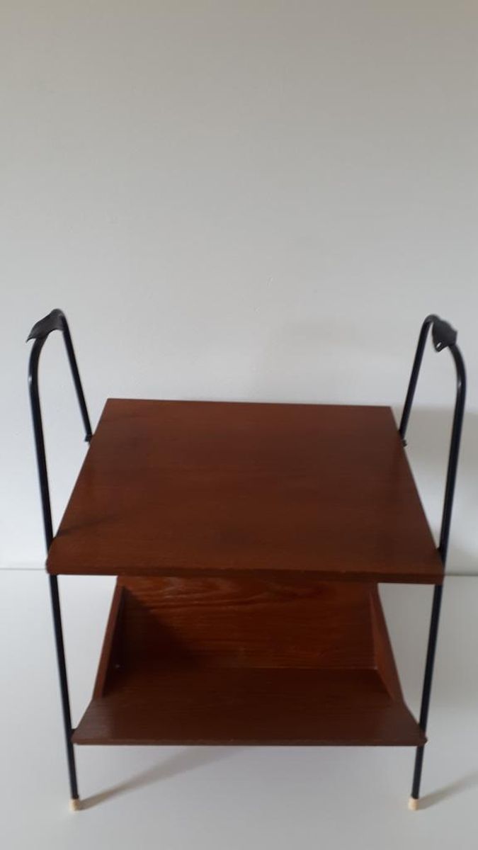 Vintage Lectuurtafel Bijzettafel Tekhouten Lectuurrek image 5