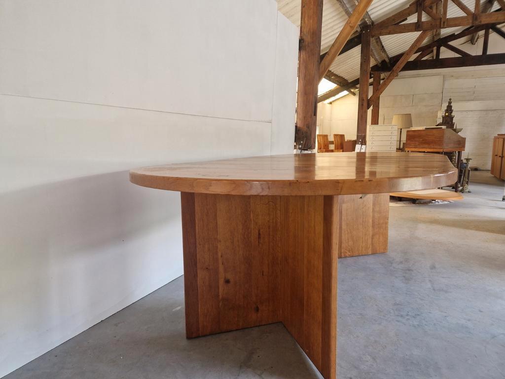 Vintage Massief Houten Uitschuifbare Eettafel Xl Design image 8
