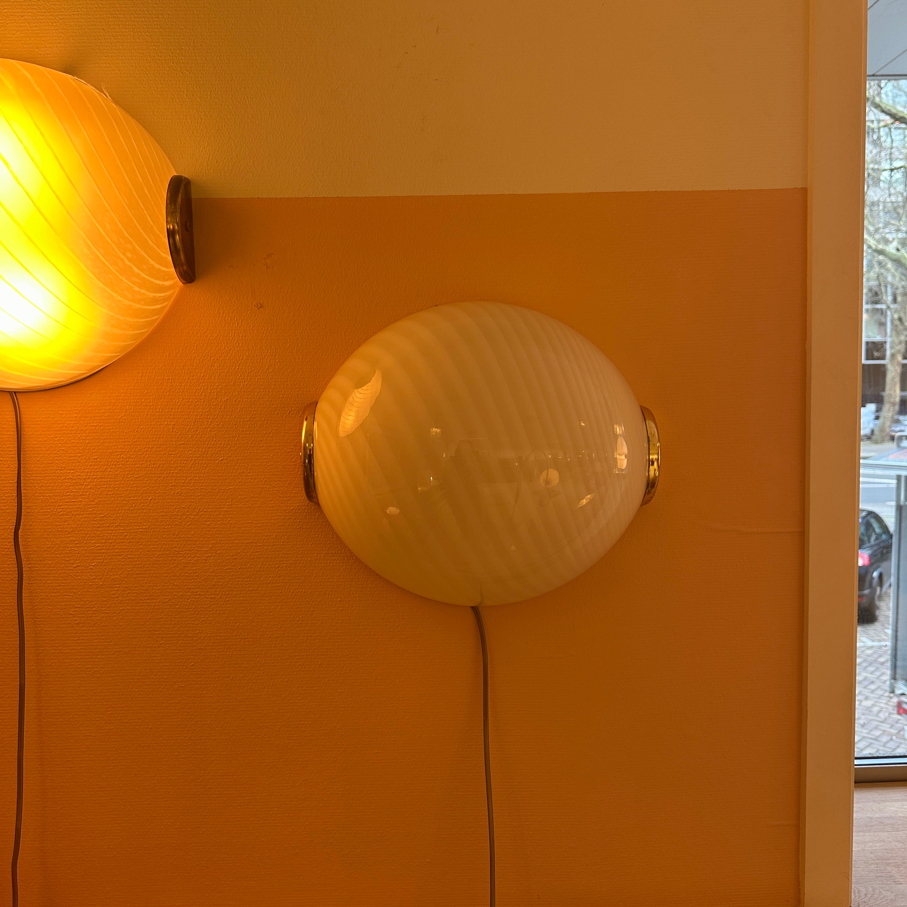 Oval Wall Or Ceiling Lamp Made Of Murano Glass image 7
