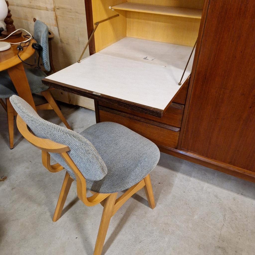 Vintage Kast Highboard Hilker Wandkast Dressoir Bar Bureau image 14