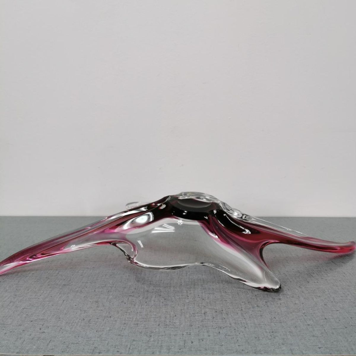Vintage, Murano Glazen Schaal, Fruitschaal Serveerschaal Gekleurd Glas image 9