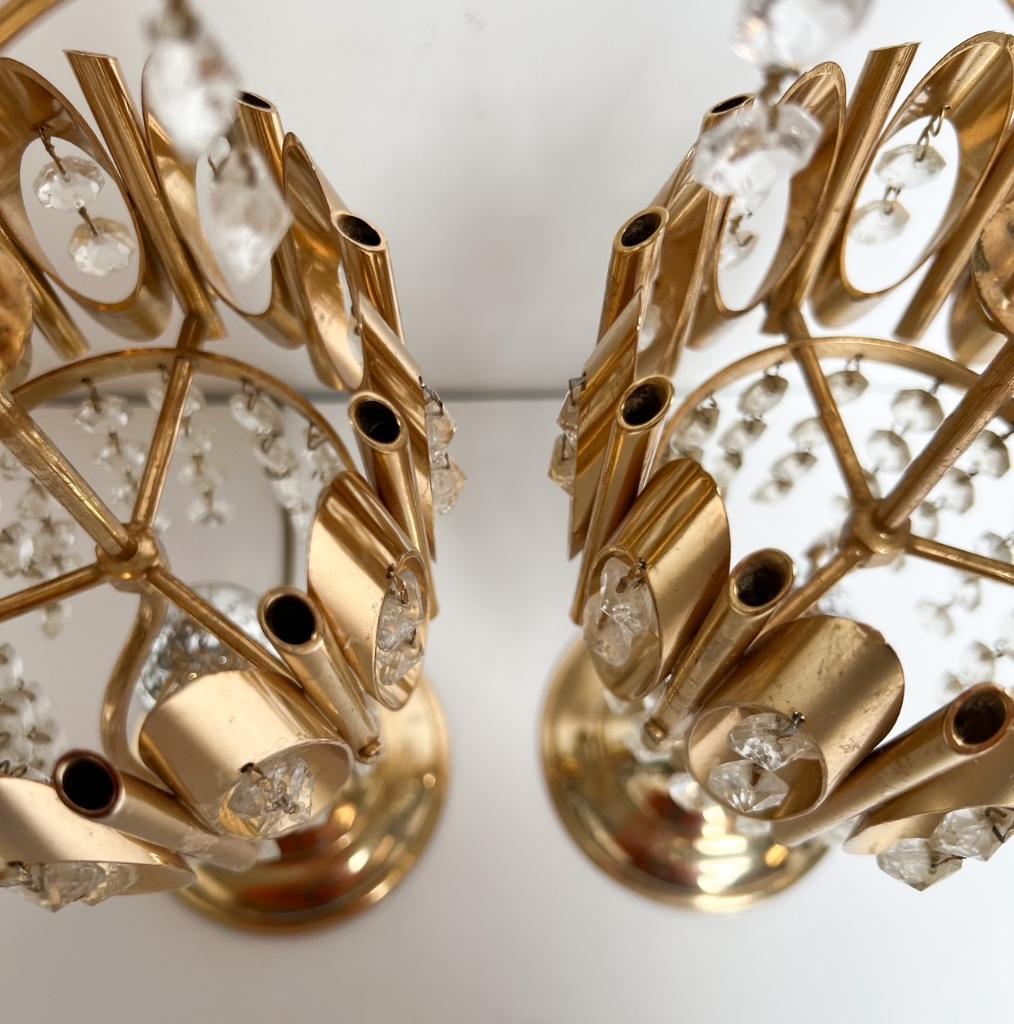 Set Kristallen Tafellampen Uit Spanje, 1970's image 10