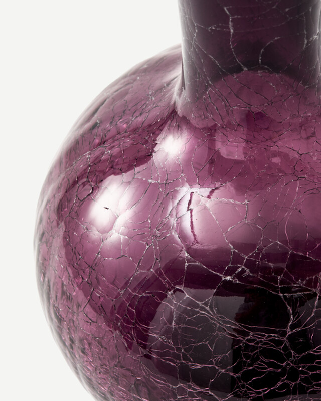Polspotten | Gecraqueleerde Glazen Bolvaas S image 11