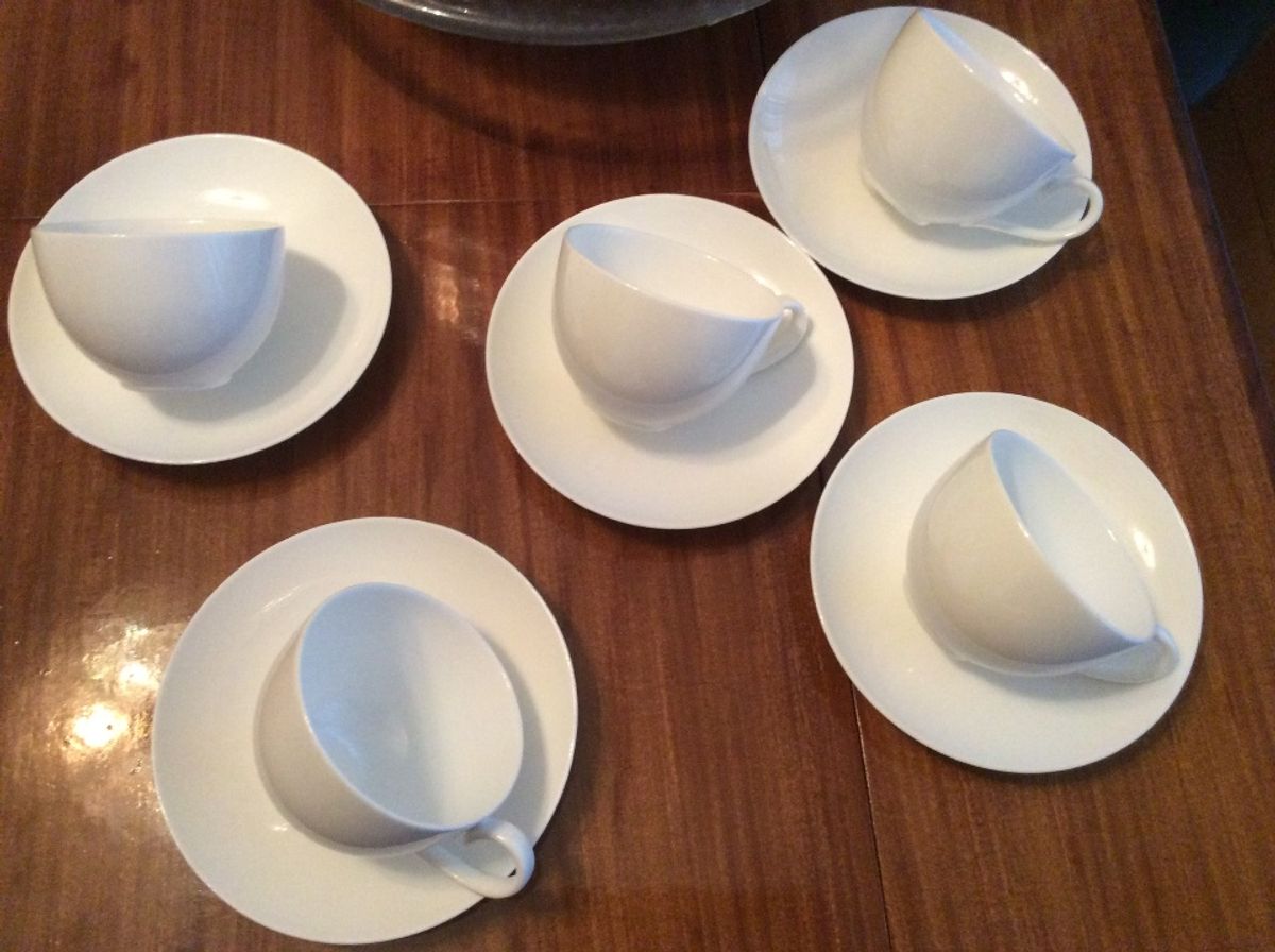 5 X Kop En Schotels Van Villeroy & Boch In Wit Nieuw image 6