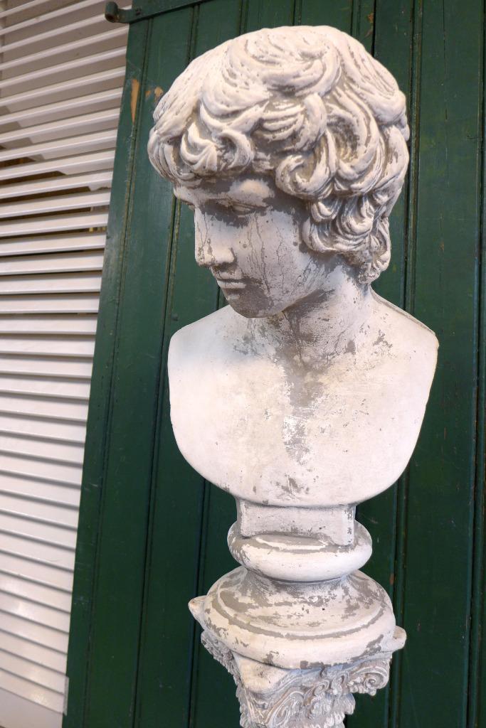 Hars figuur hoofd standbeeld, klassieke Griekse buste standbeeld beeldje sculptuur kunst ambacht Home decoraties schets ornamenten David roze 10x15cm