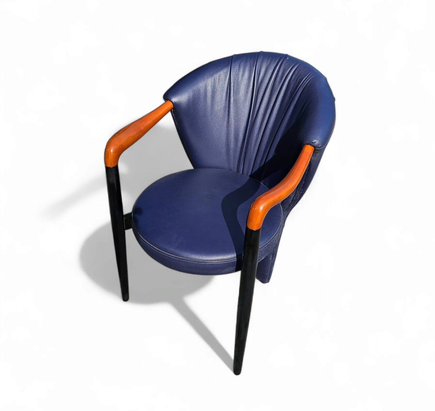 6 X Costantini Arm Chair /dark Blue Leather image 8