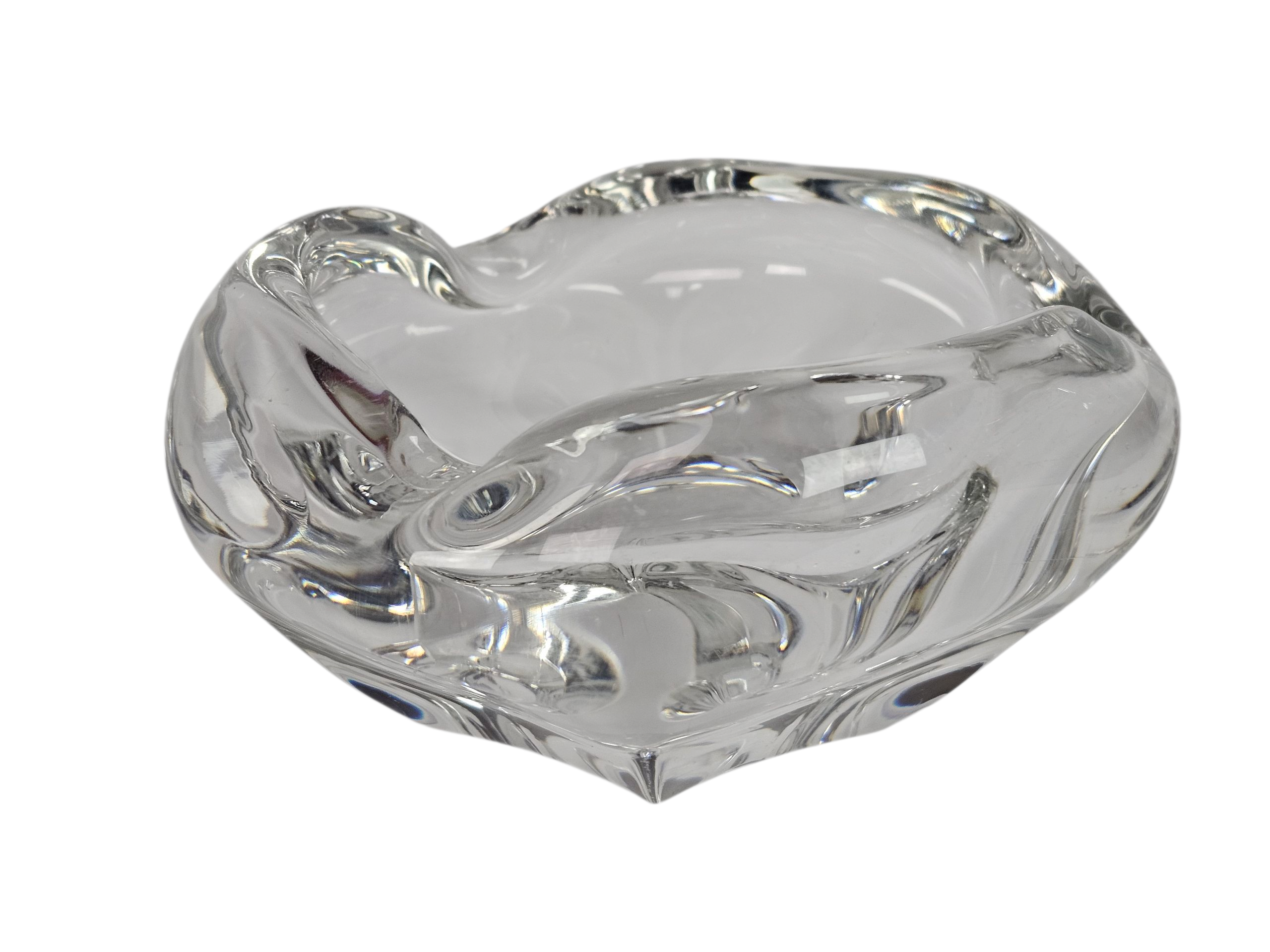 Kristalunie Maastricht - Max Verboeket - Transparant Dubbelwandige Vaas - 1960´s image 10