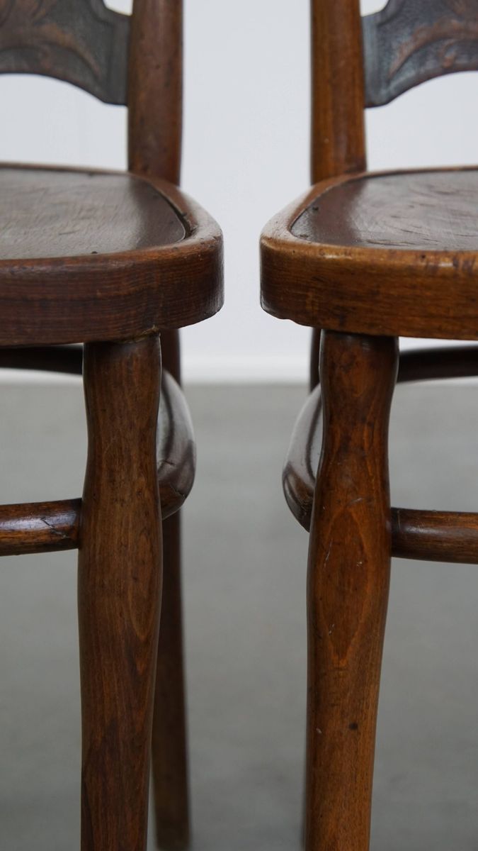 Set Van 2 Originele Jacob En Josef Kohn Bentwood Thonet Design Stoelen Uit Begin 20e Eeuw image 9