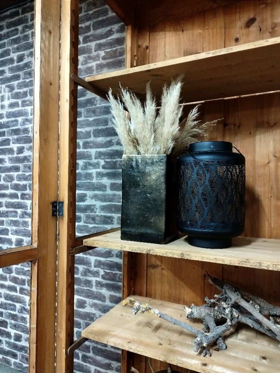 Oude Vitrinekast / Schoolkast / Apothekerskast / Buffetkast image 9