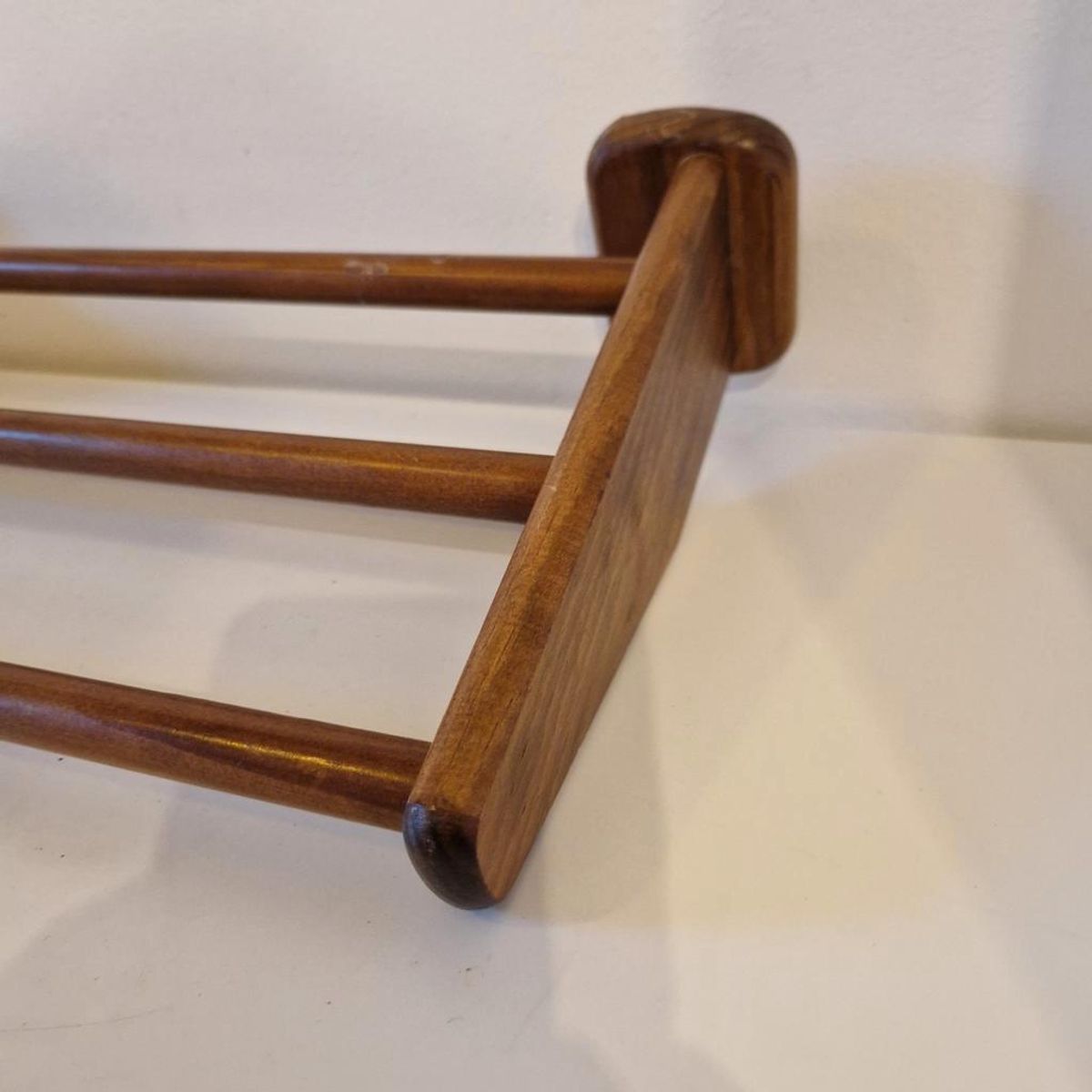Vintage Houten Keukenrek Pannenrek Handdoek Rekje Wandrek image 6
