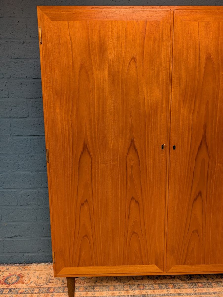 Vintage Kledingkast, Ontwerp Van Kai Winding Voor P. Jeppesen Møbelfabrik, Jaren 60 image 10
