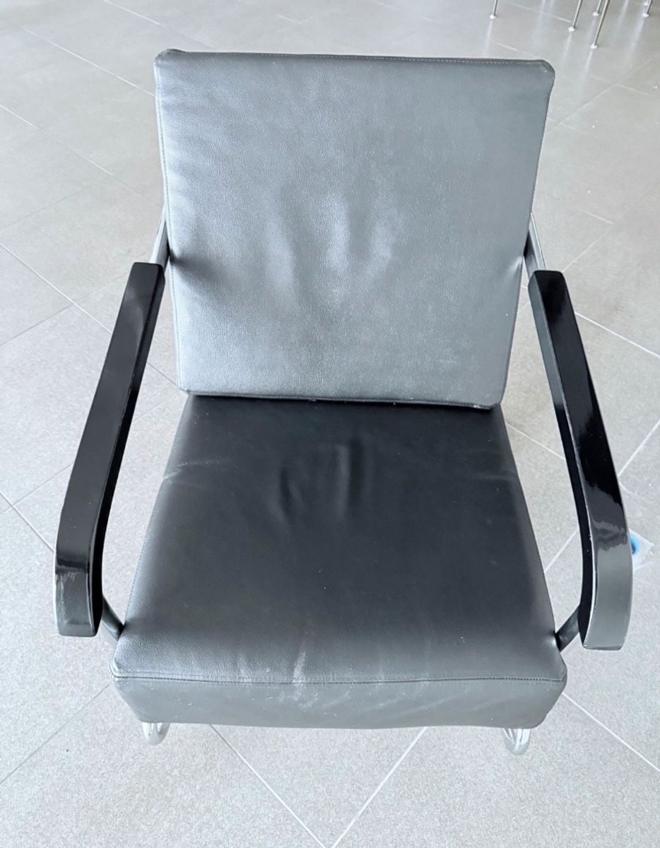 2x Vintage Lounge Chair By Enrico Prampolini For Cova Milano image 21