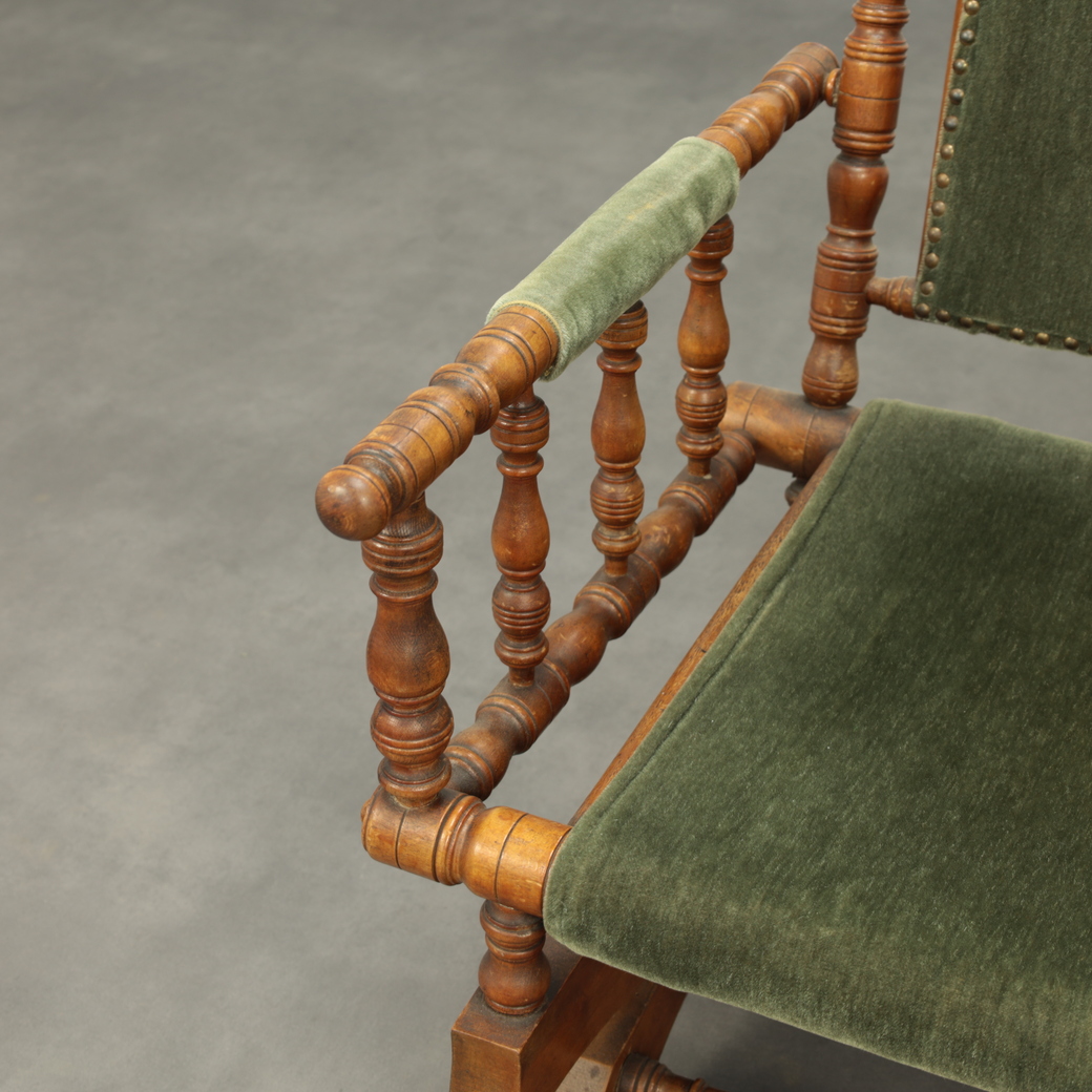 Victorian Rocking Chair, Ca 1920s image 6