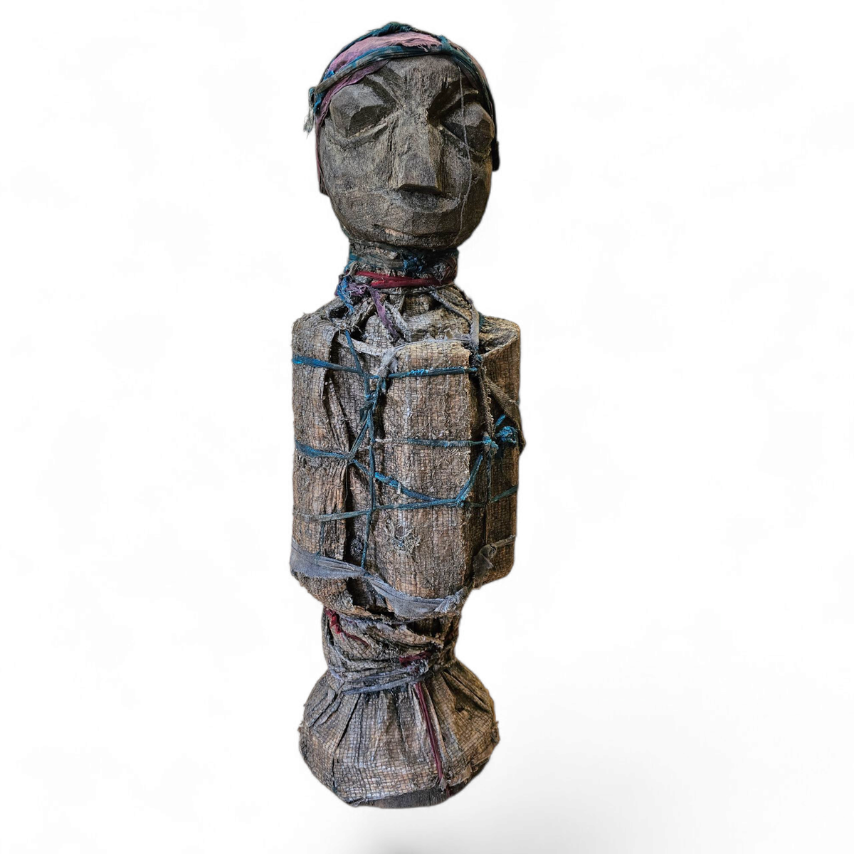 African Sculpture / Multi Material Figure / Height 65 Cm / 1970s image 13