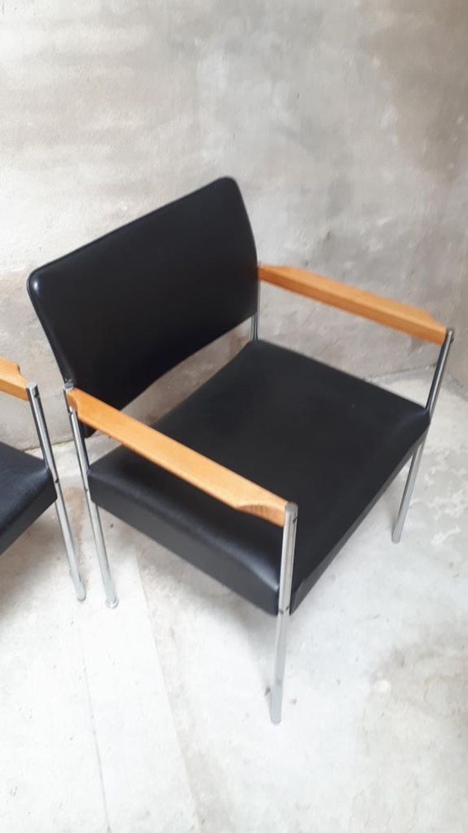 Set Van 2 Vintage Fauteuils Thereca Bauhaus Stijl Fauteuils image 7
