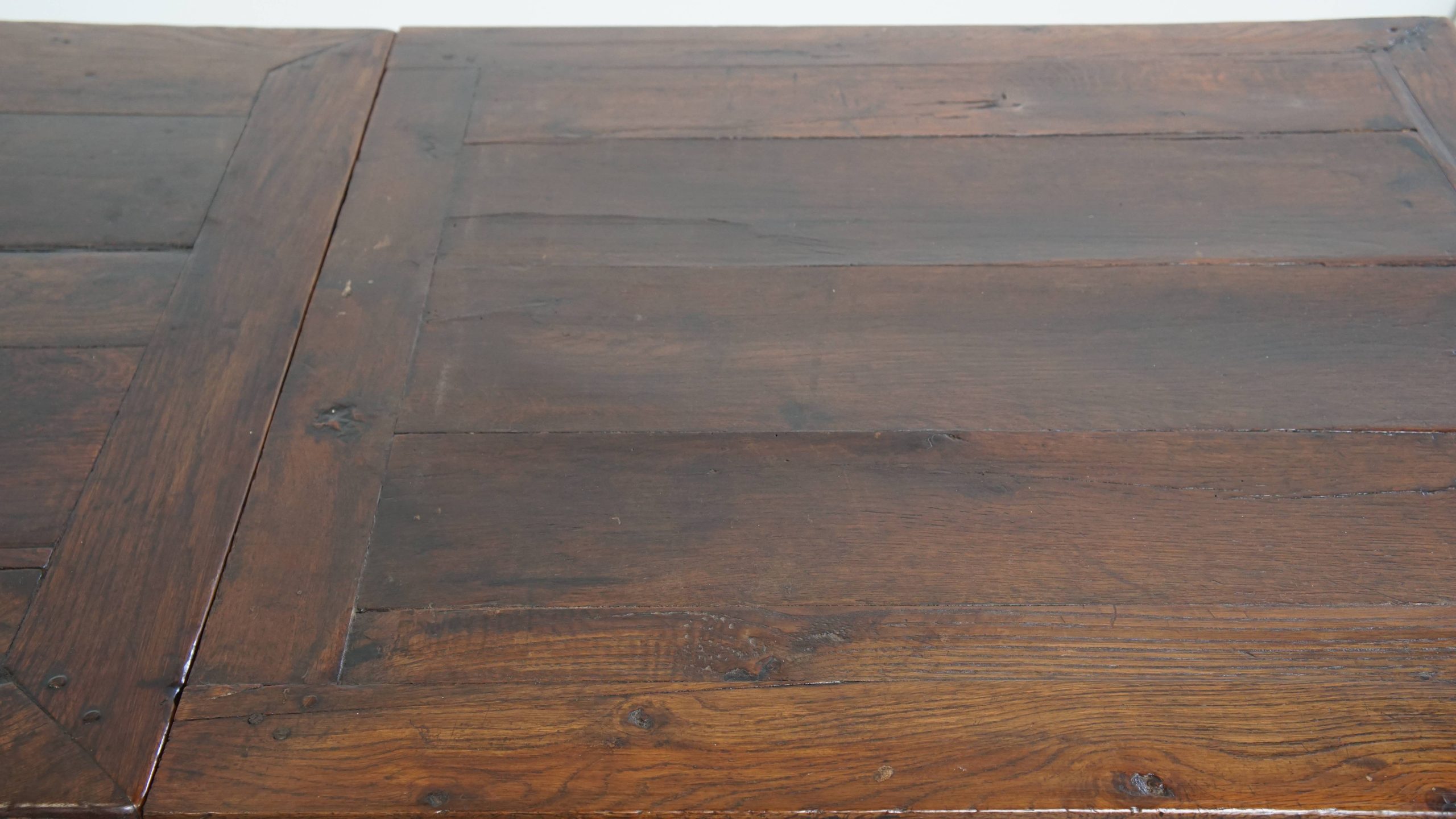 Antieke Franse Eikenhouten Uitschuifbare Xxl Eettafel Uit Eind 18e/ Begin 19e Eeuw image 10