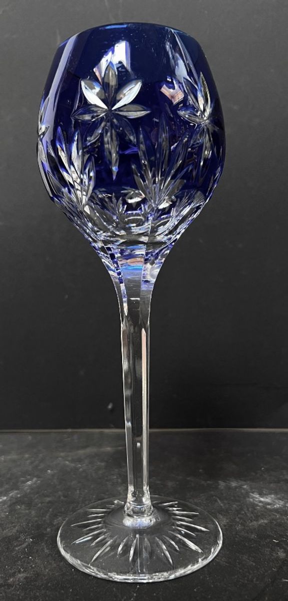 Prachtig Blauw Kristallen Wijnglas Stars Of Midnight, Ontwerp Horst Belda image 4
