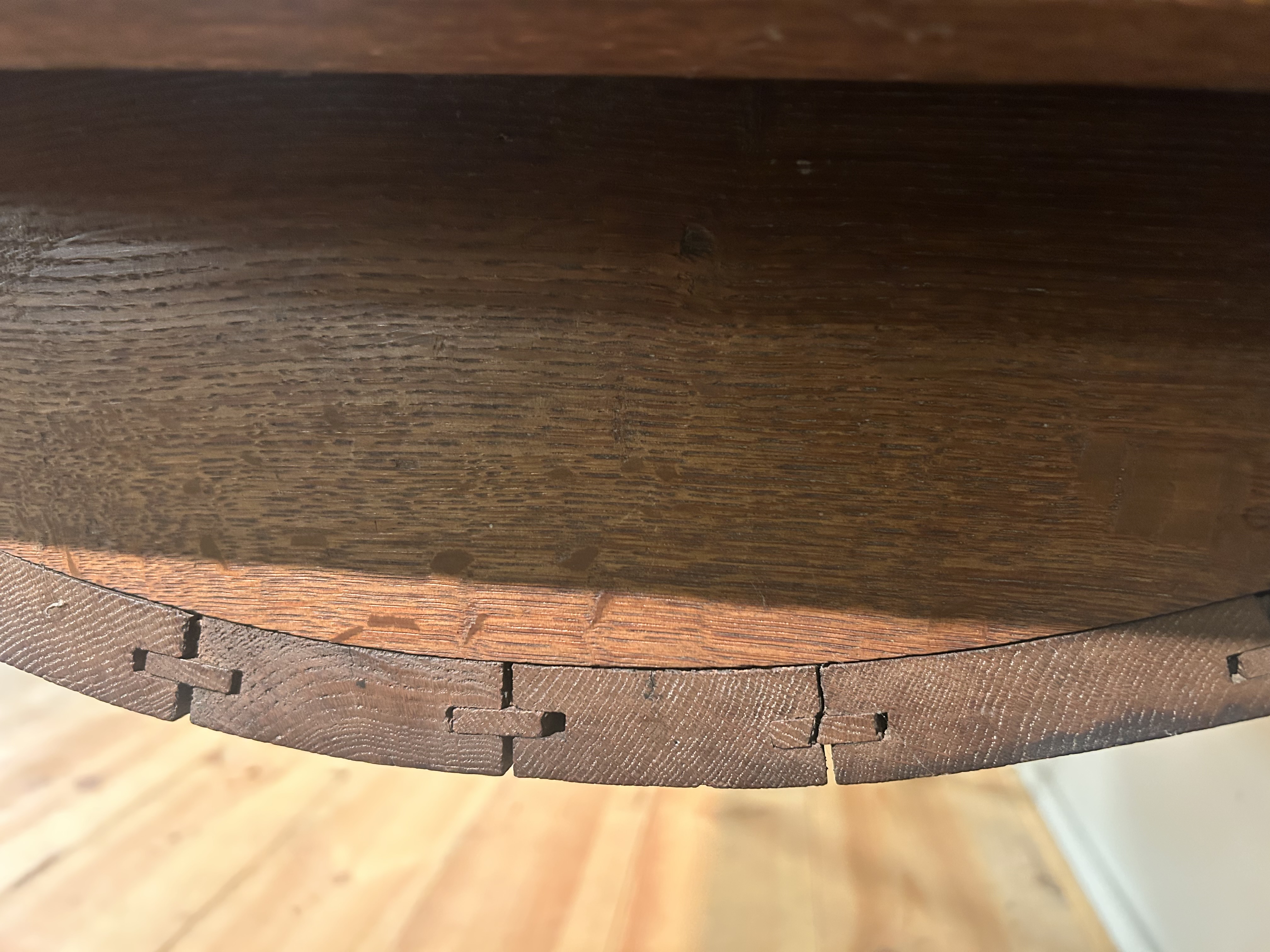 Antieke Petrin Tafel In Eikenhout Circa 1850 image 18