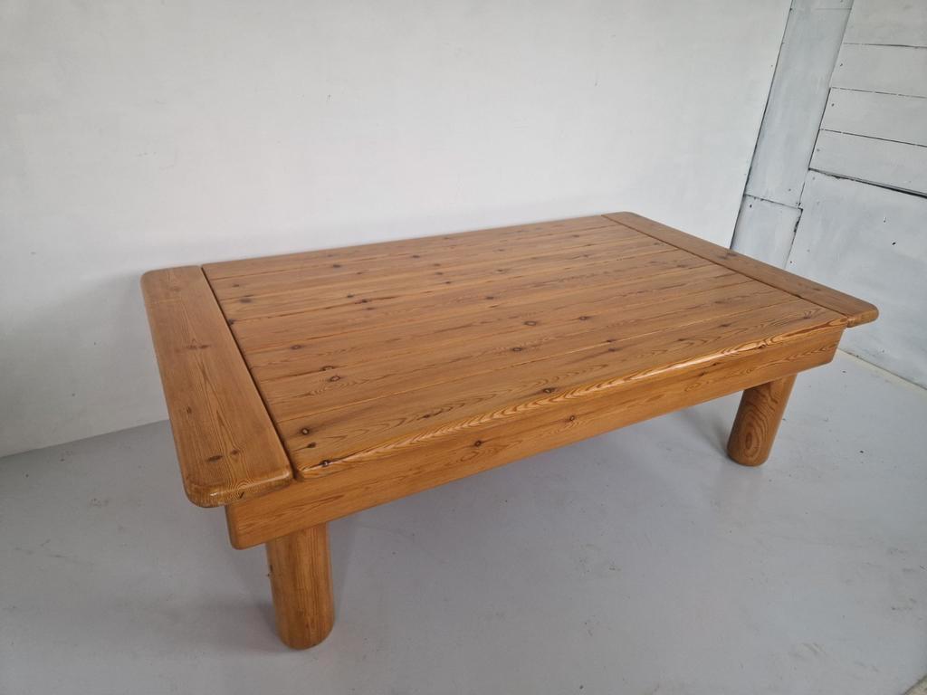 Japandi Stijl Vintage Zweedse Grenen Salon Tafel. image 5
